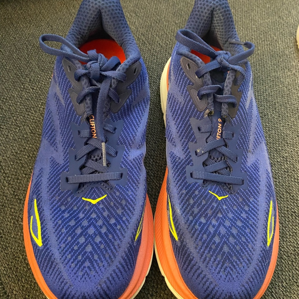 Hoka Blue and Orange Athletic women’s size 9.5B